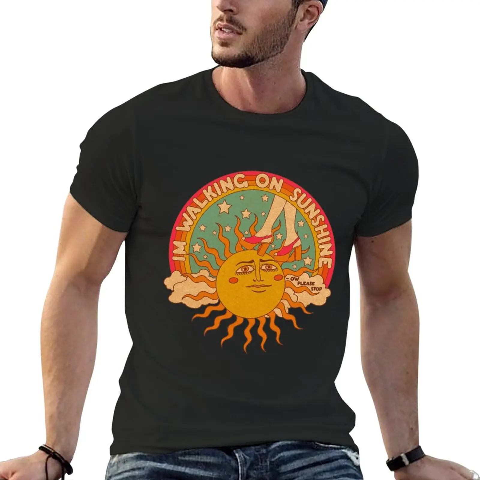 

I'm walking on sunshine T-Shirt oversized t shirt tees t shirt for men