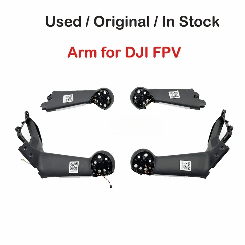 Original Arm for DJI FPV Front/Rear Left/Right Arm Shell with LED Cable ( in good condition), drone spare parts