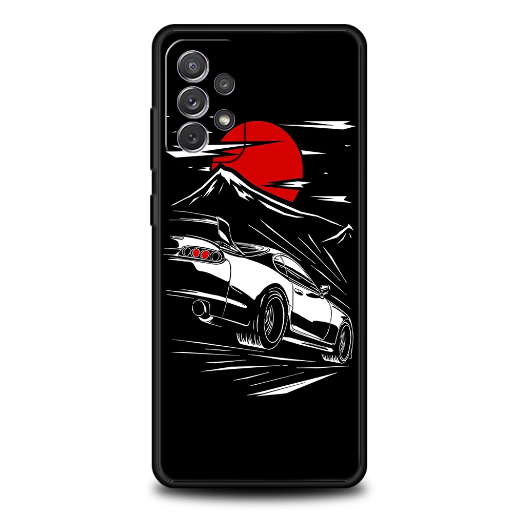 JDM Car-Themed Soft Shell Phone Case
