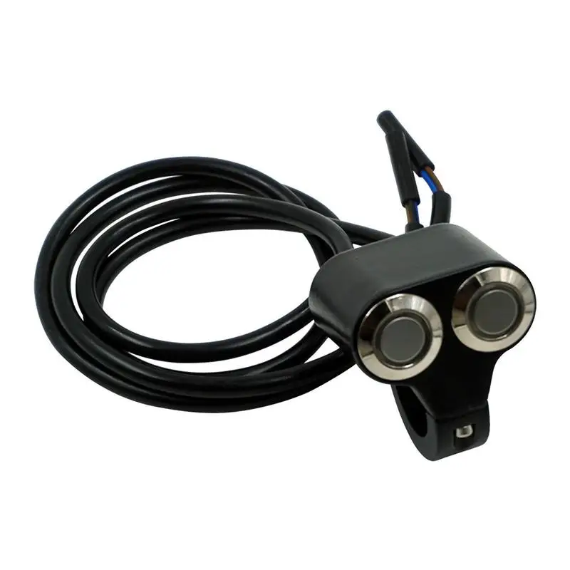 

Motorcycle Handle Bar Switch Aluminum Alloy Motorcycle Light/Horn Control Switch Handlebar Switch ON+OFF Turn Signal Mount