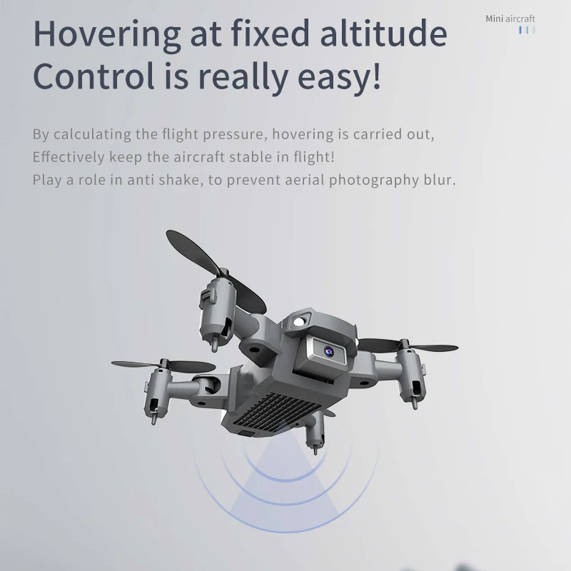 Vue rapprochée de la caméra 4K du mini drone KY905
