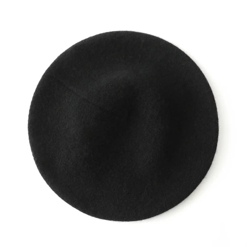 Women Cashmere Wool Berets French Artist Style Warm Winter Knitted Beanie Hat Retro Plain Beret Elegant Lady Caps I3034069