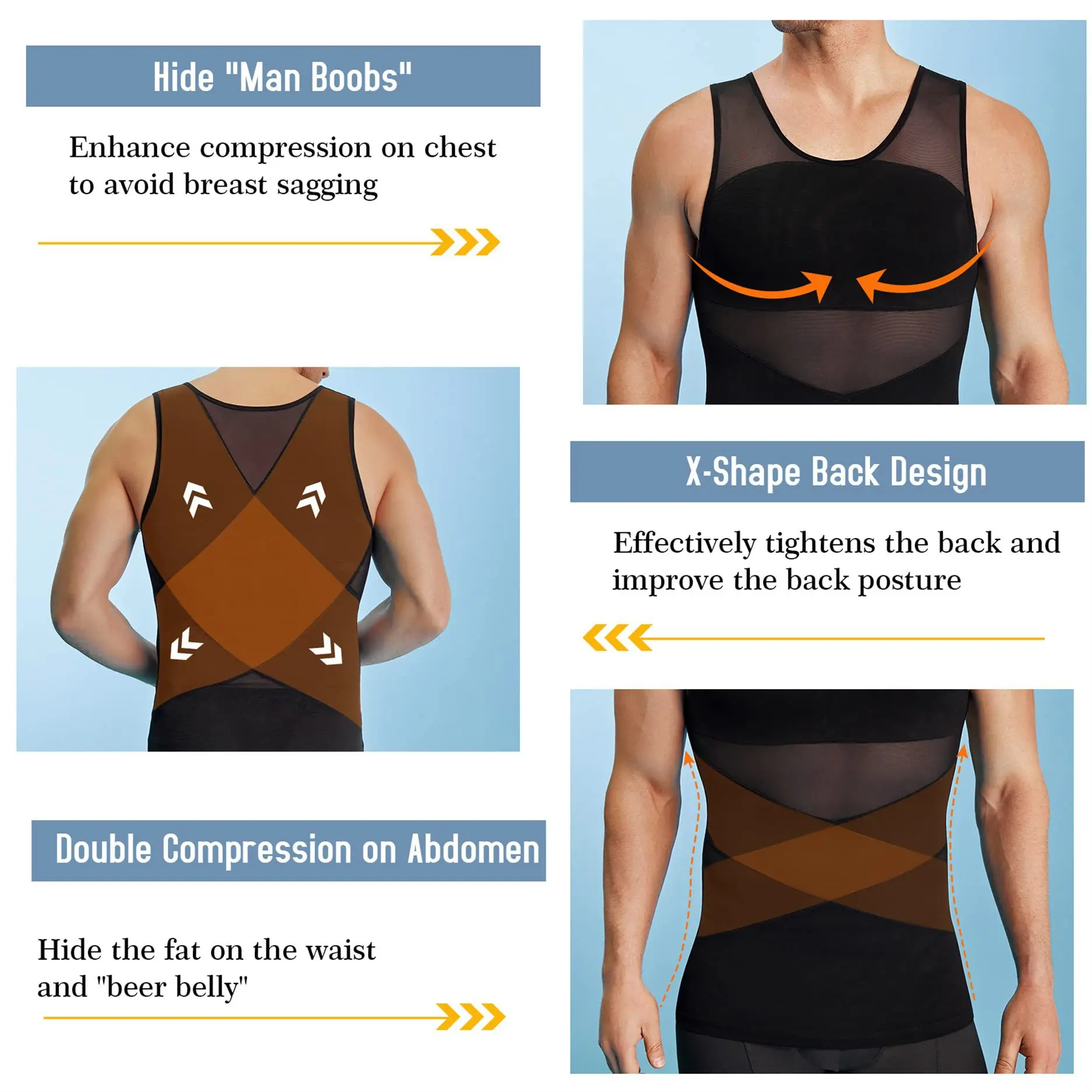 Men Bodysuit Breathable Shapewear Slimming Vest Corset Man Mesh Body Shaper Compression Undershirt Girdle Sleepwear Man Clothes 21 Sb1a32db5b38f41bda520d13ced24fcef7