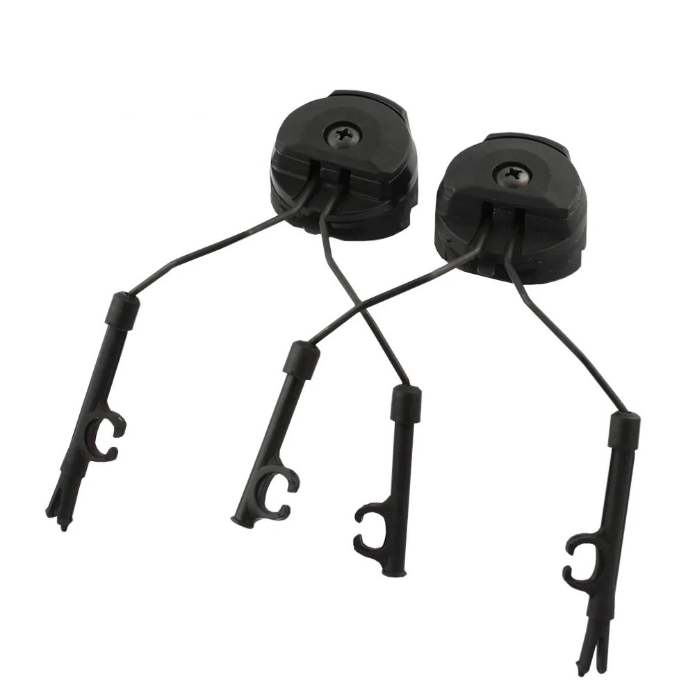 1 Pairs Tactical Headset Bracket Fast Ops Core Helmet ARC Rail Adapter Set Comtac II Military Noise Cancelling Headset tactical headset tactical headset bracket noise cancelling headphones tactical helmet adapter