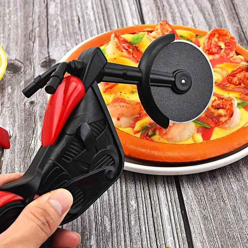 Stainless Steel Pizza Cutter Single Wheel Cut Tools Pizza Chopper Slicer Kitchen Gadget Household Cake Cutter Knives