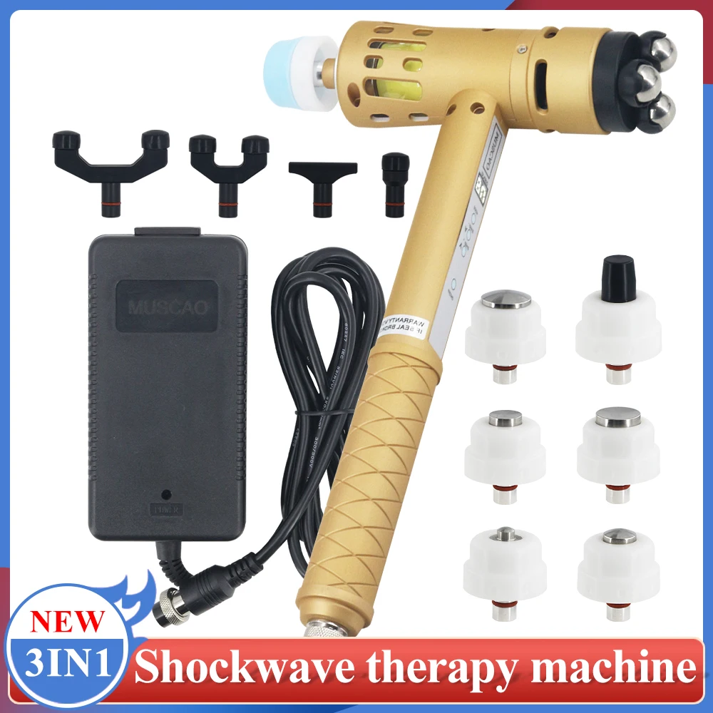 

Physiotherapy Equipment 3in1 Shockwave Therapy Machine Correction Nursing Massager Shock Wave ED Treatment Tool Body Relax