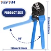 For Open Barrel Terminals YFL-431B Wire Crimping Pliers 6.3/8.2/10.2mm Spade 16-10AMG Crimping Tools Manual Crimp Fold Tools 5