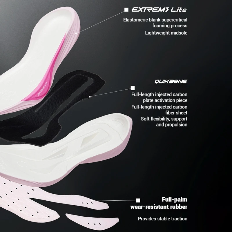 361 Degrees Furious ET Men's Running Shoes Carbon Plate Racing