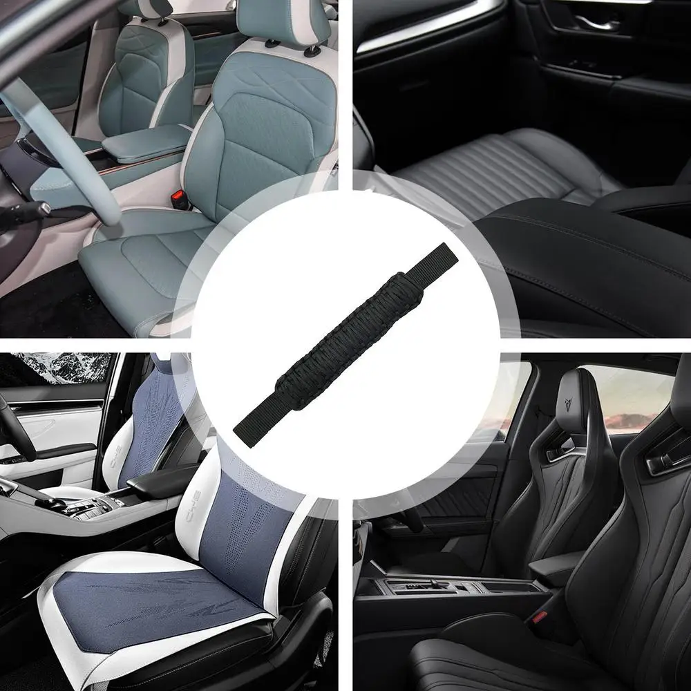 Rear Seat Grab Handle Non-Slip Woven Grab Handles Automotive Grab Bar Rear Seat Paracord Handles For Off-Road Vehicles Doorless