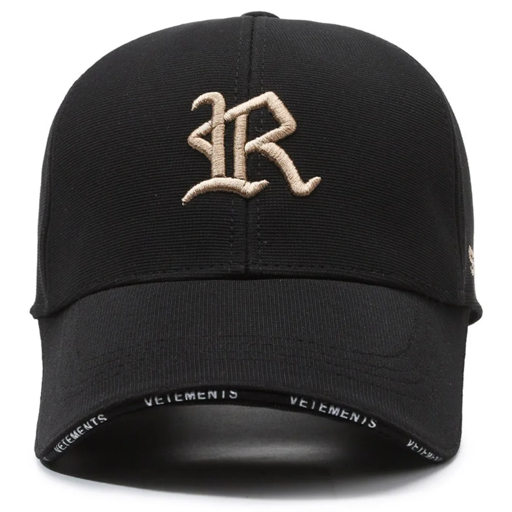 Trendy Embroidery Couple Baseball Cap Outing Anti-Sun Trucker Cap Casual Hip Hop Gorras Golf Cap Dad Hats 3