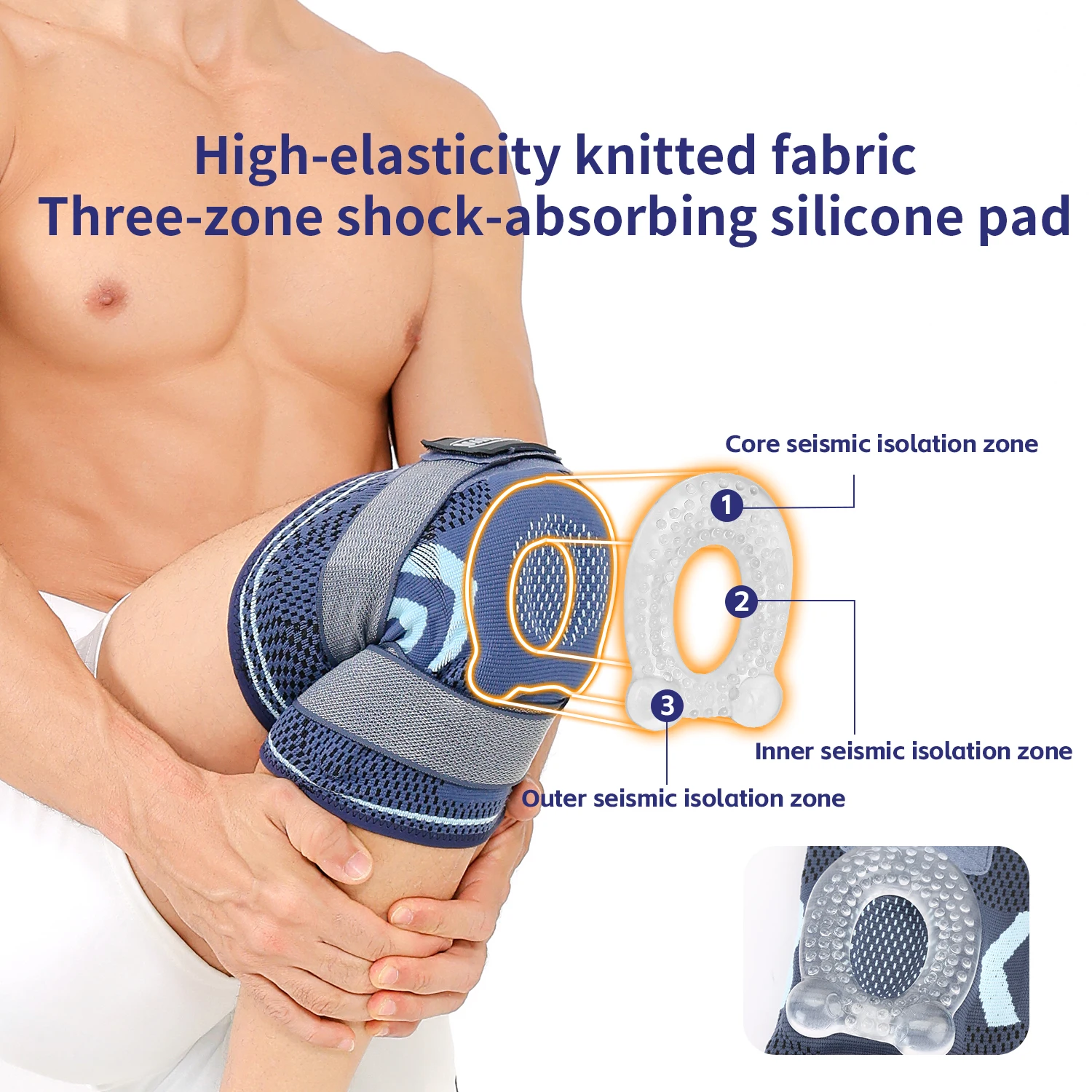 1PC Knee Brace Compression Knit Knee Pad For Sports Quickly Absorb Perspiration Keep Knees Warm Knee Boosters Breathable Support