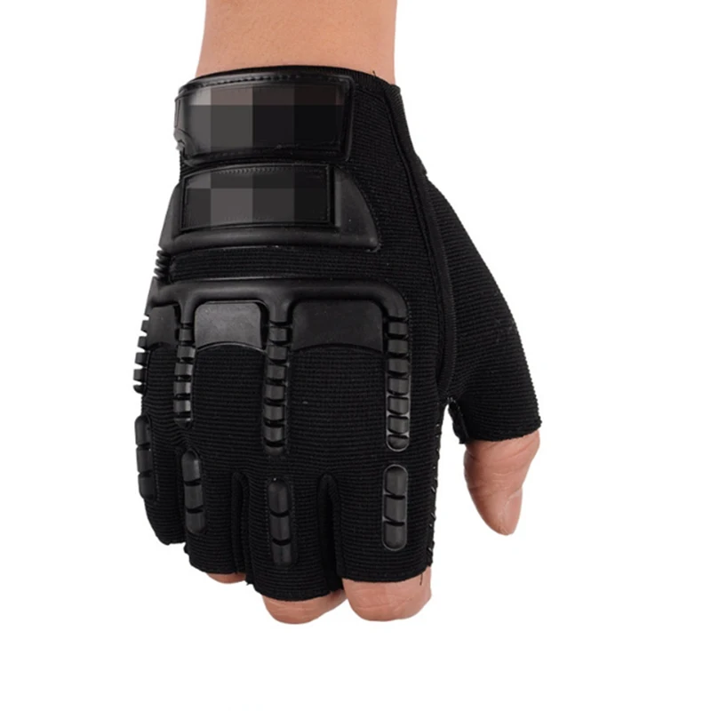 Men Half-finger Gloves Breathable Non-slip Fingerless Tactical Gloves Bicycle Cycling Sport Unisex Hiking Riding Fishing Mittens
