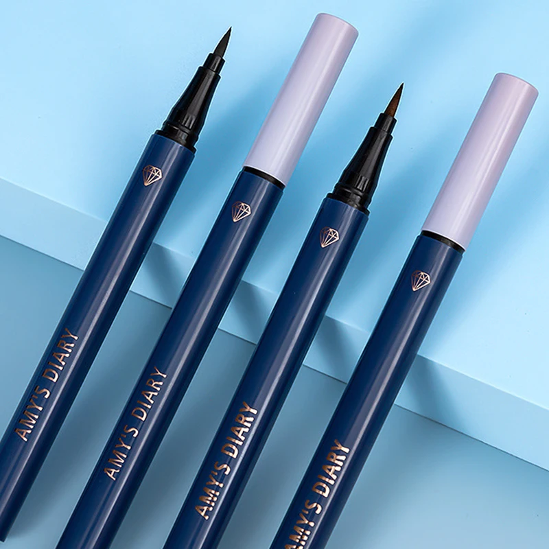 

Ultra Thin Silky Matte Liquid Eyeliner Waterproof Non Smudging Lasting Black Brown Lying Silkworm Eyeliner Pencil Makeup Tool