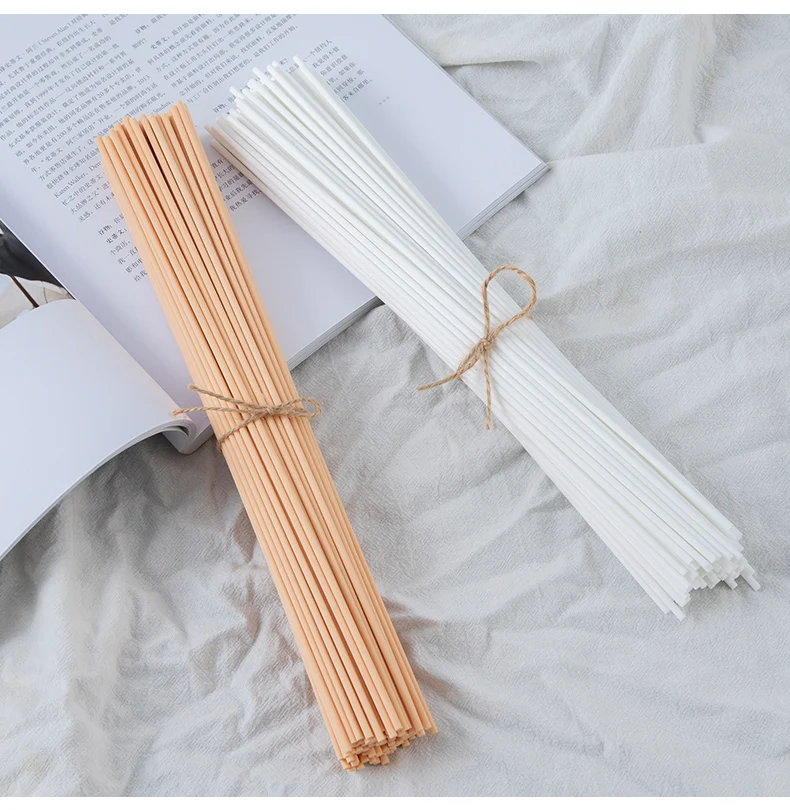 Home Fragrance Essential Oil Diffuser Sticks Black and White Fiber Rattan Sticks Home Decor 1000PCS L22/25/30CM X3/4/5MM home fragrance products