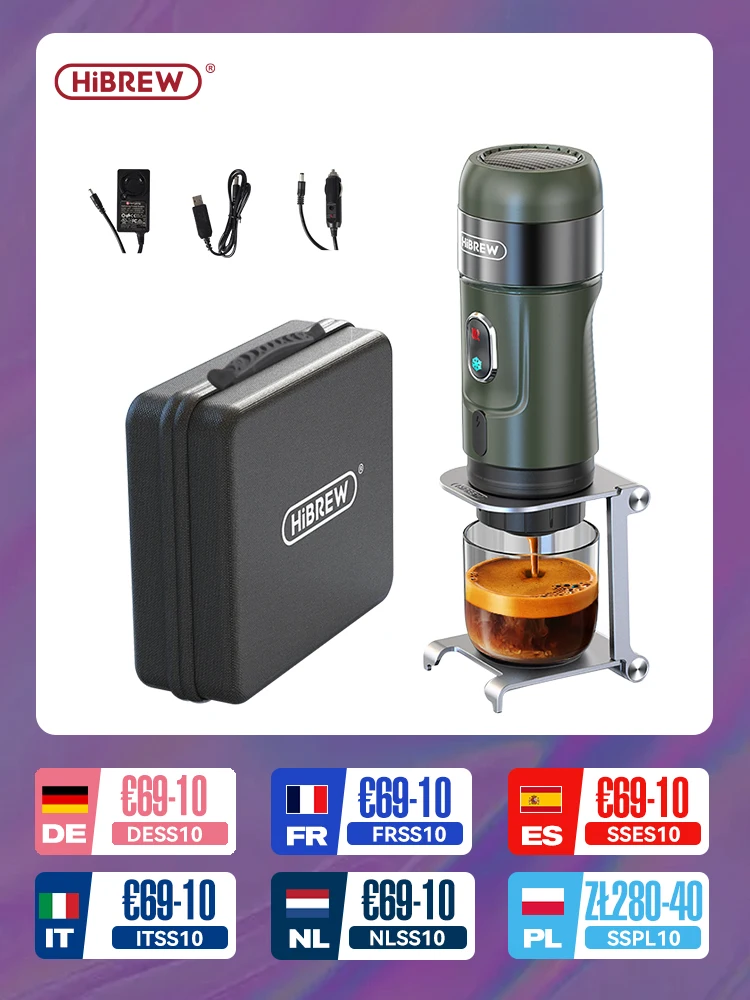 HiBREW Wireless Portable Espresso Coffee Machine
