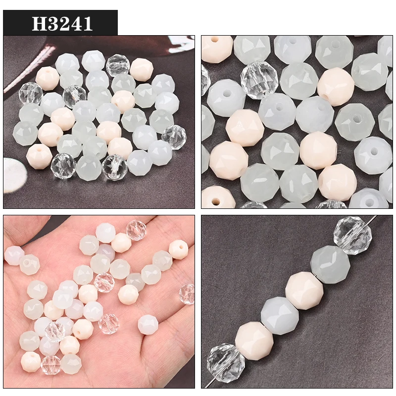 AAA 108 Facetten Kristallkugelperlen, 8 mm, rund, Glas, lose Distanzperlen, DIY handgefertigter Schmuck, Zubehör, Haarnadel-Ohrringe – Detail 27