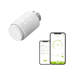 Qiumi Smart Wifi Thermostatic Radiator Valves Wifi Direct No gateway required Work with Alexa Googlehome