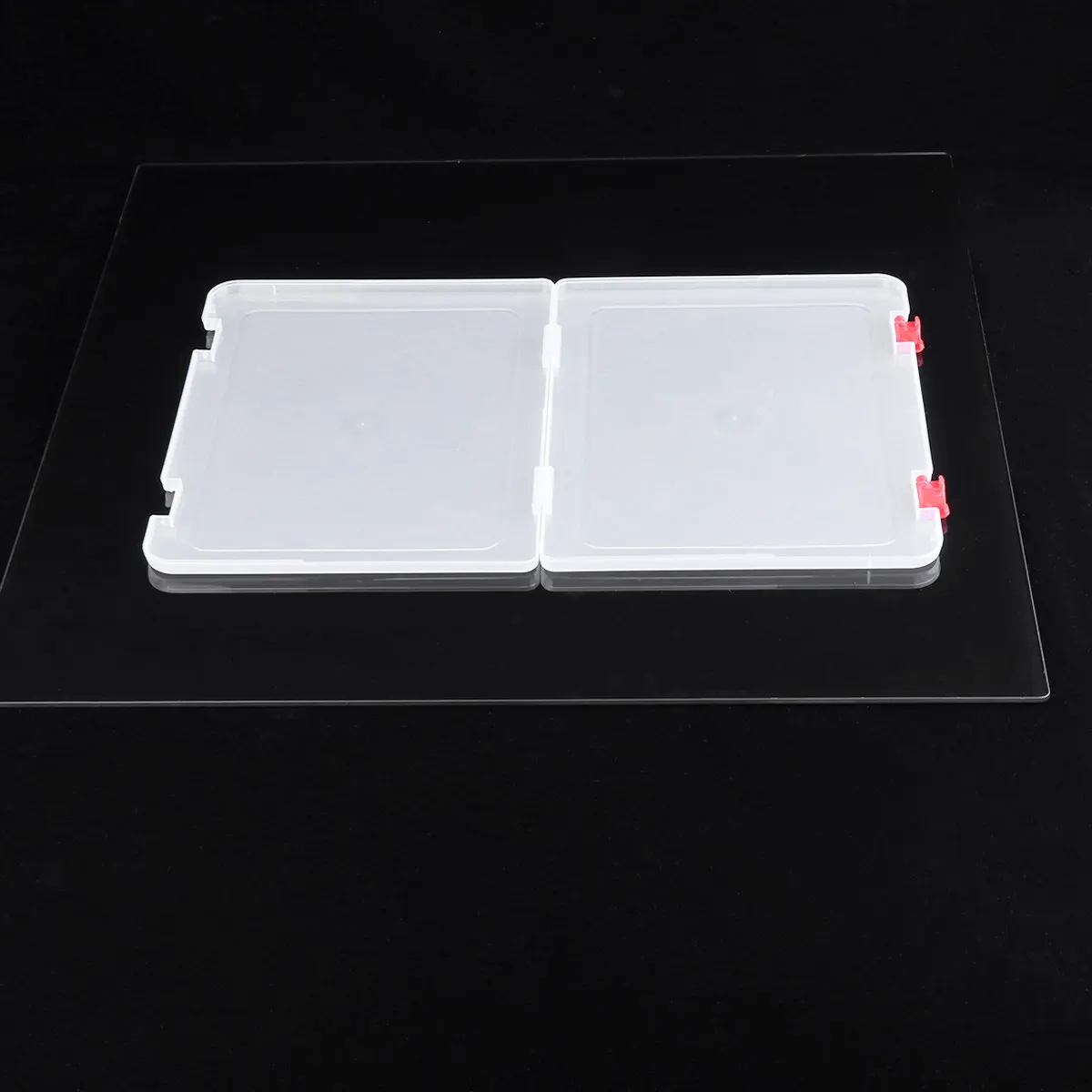 1Pcs 파일 정리함 보관 상자 PP 소재 데스크탑 문서 컨테이너 잡화 정리함 보관 케이스 레드 잡화 컨테이너