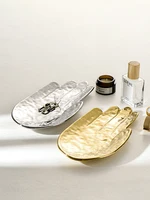 Light Luxury Hamsa Hand Tray Ceramic Jewelry Storage Tray Entrance Key Tray Home Decoration 2