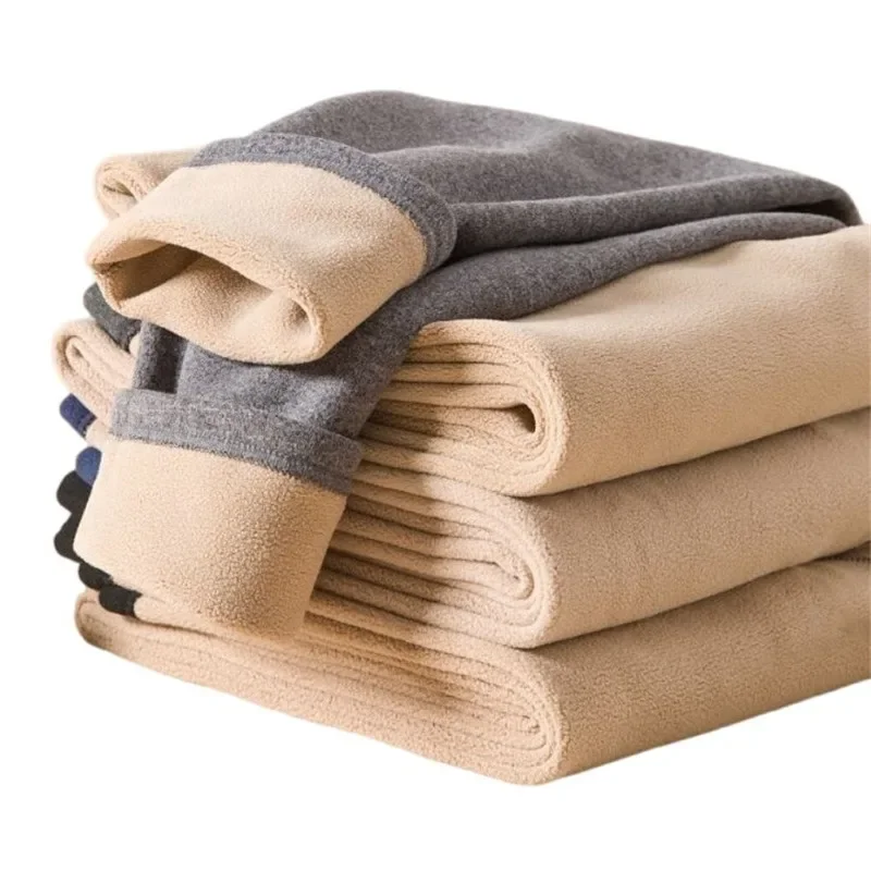 Winter Thermal Underwear Men Mock-neck First Layer 2 Pieces Under Panties and Undershirts Keep Warm Clothing Elastic L-4XL