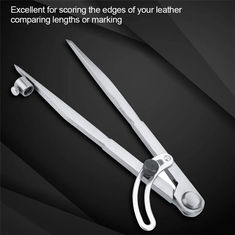 A24F-200Mm 드로잉 윙 가죽 DIY 조정 가능한 크리저 윙 디바이더, 회전 공예 도구 Leathercraft Compasse