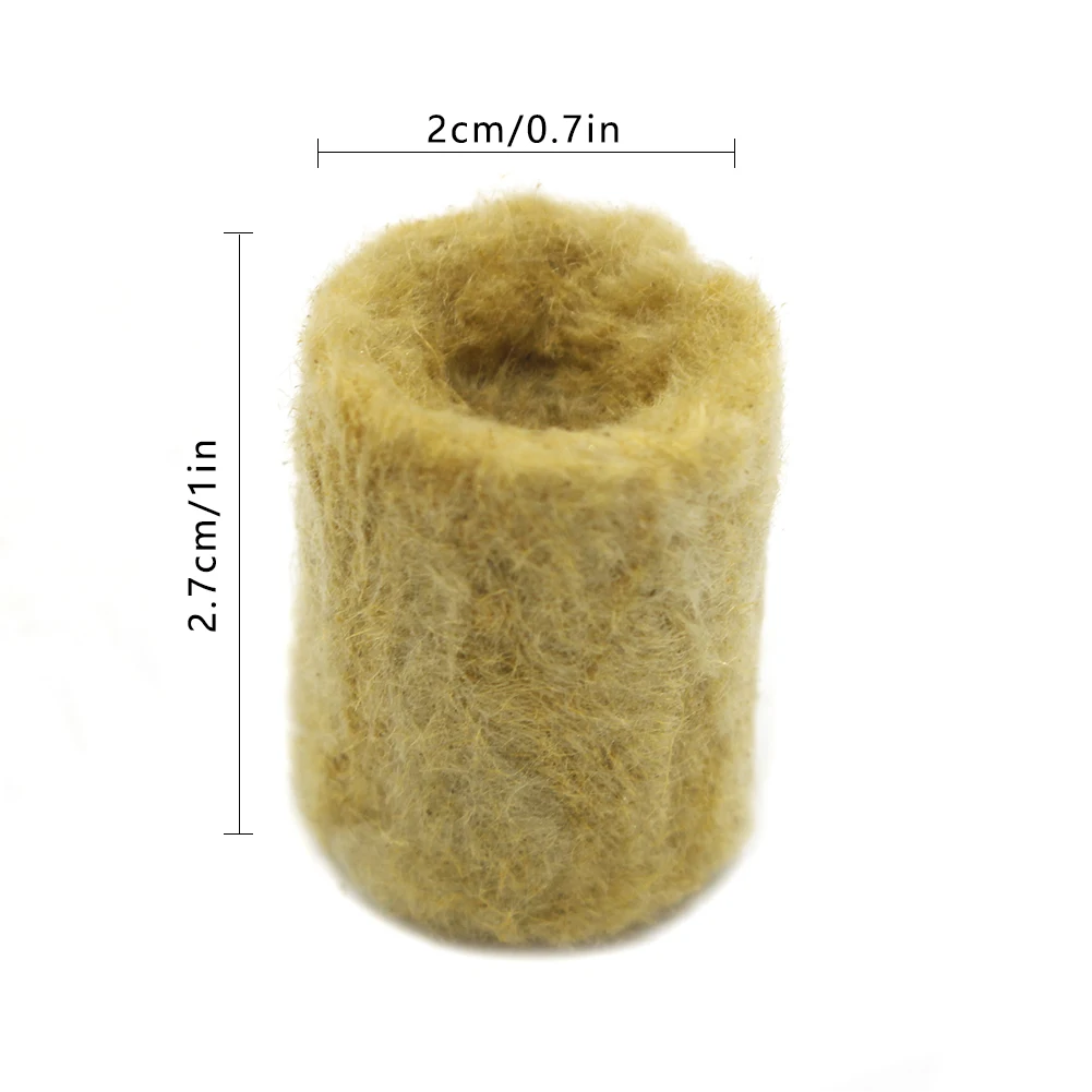 50/100pcs Single Hole Grow Media Plug Starter Cubes Rock Wool Plant Hydroponic Propagation Transplanting Seedling Soil Block