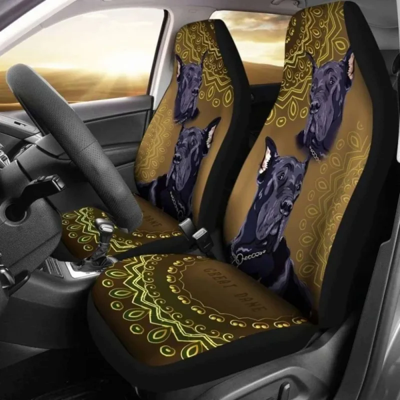 

Great Dane Car Covers 01 ,Pack of 2 Universal Front Seat Protective Cover