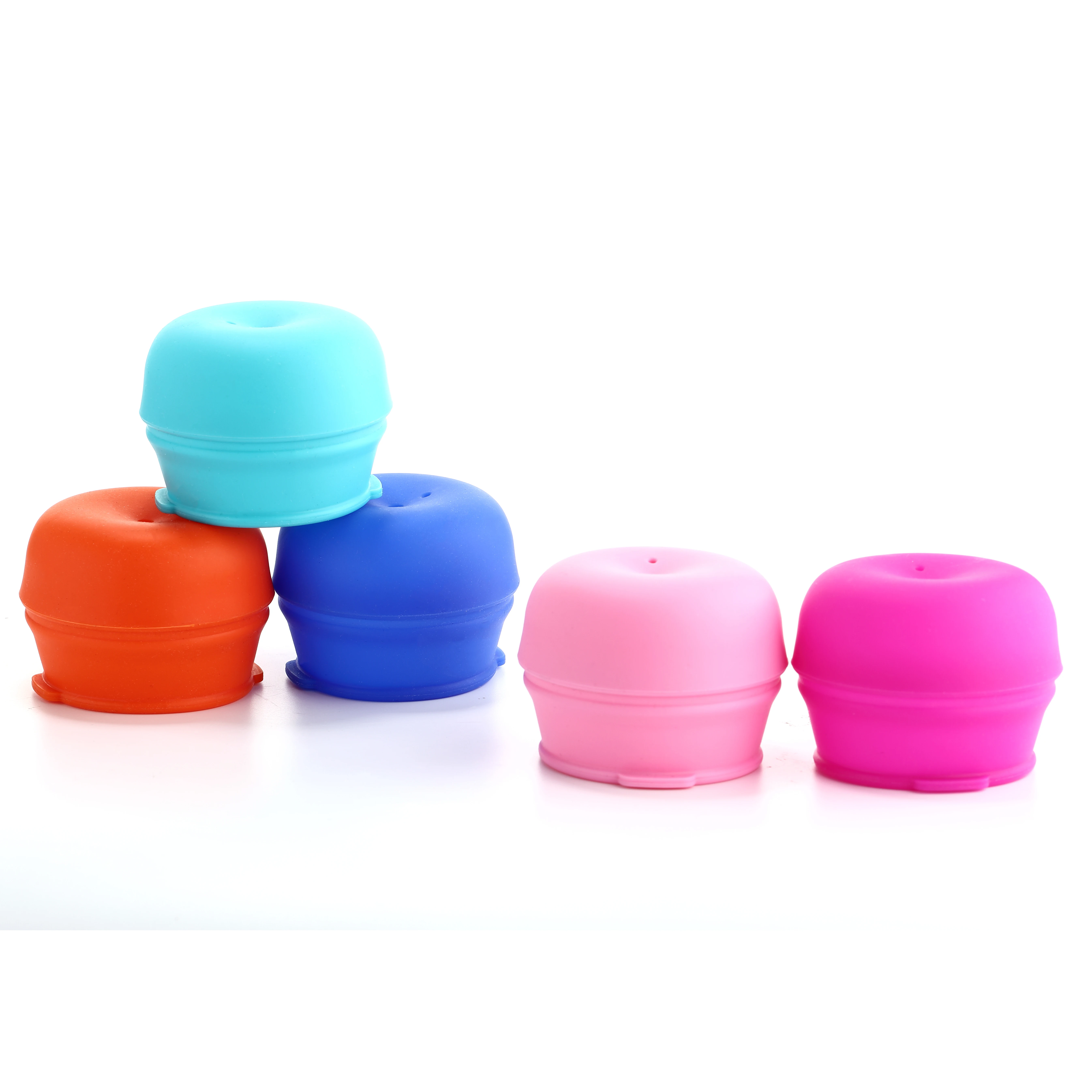 Hot selling FDA grade lid Cover universal Silicone sippy straw Cup Lids for baby