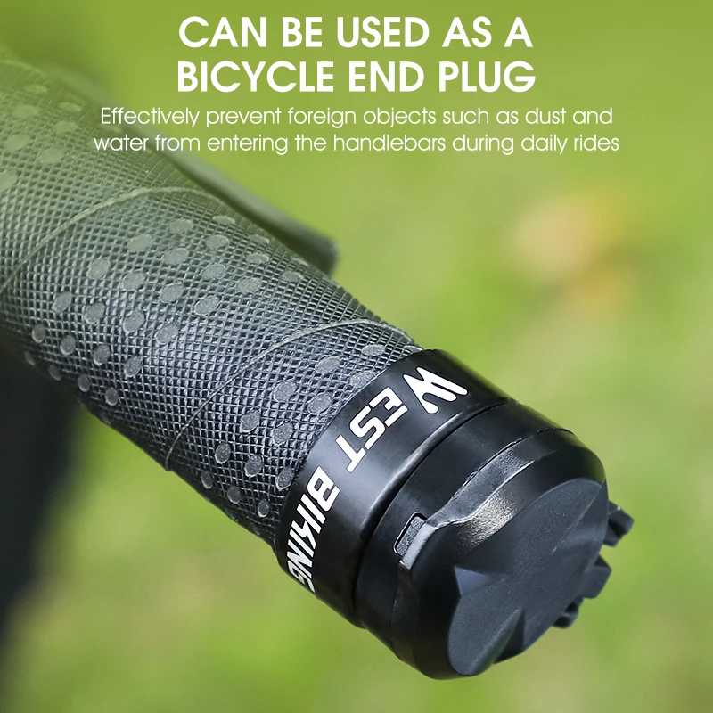 Qkbuza Fahrradspiegel 2er Set - Bar End Spiegel Für E-Bike & Fahrrad - 7x18cm Konvex