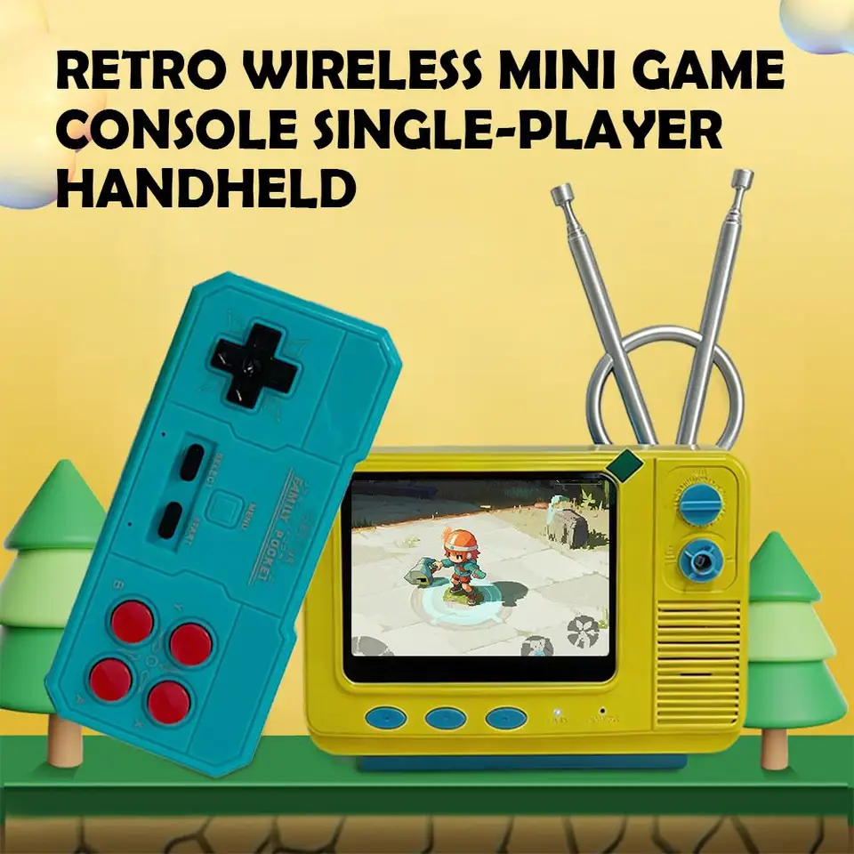 GV300s Retro TV Console 3.0 Inch Handheld Game Player Built-in 339 C3 Classic Games Mini Pocket Gamepad For Kids Gift_voghion.com