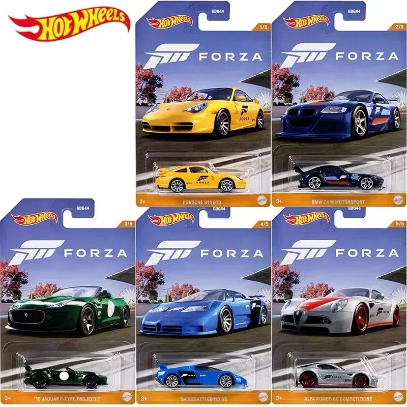 Genuine Hot Wheels Car Forza 1/64 Giocattoli Per Bambini Per Ragazzi Diecast Bugatti Alfa Romeo Competition Bmw Juguetes Regalo Di Compleanno