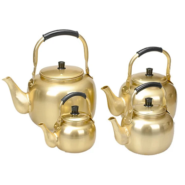 Korean origin yellow aluminum kettle Korean rice wine pot large-capacity gas boiling water teapot 1-4L