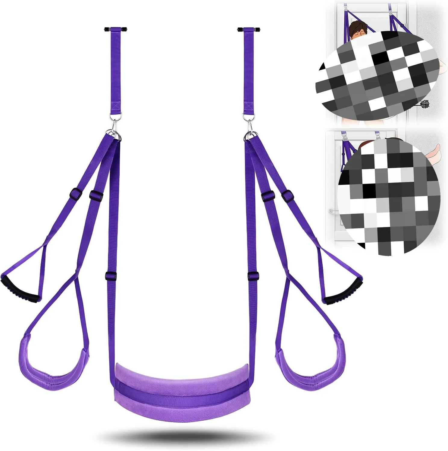 Sex Swings For Couples Exotic Suspend Mat New Door Sex Swing Purple Cushion Condole Belt BDSM Women's Sext Toy Adult Toys 18+