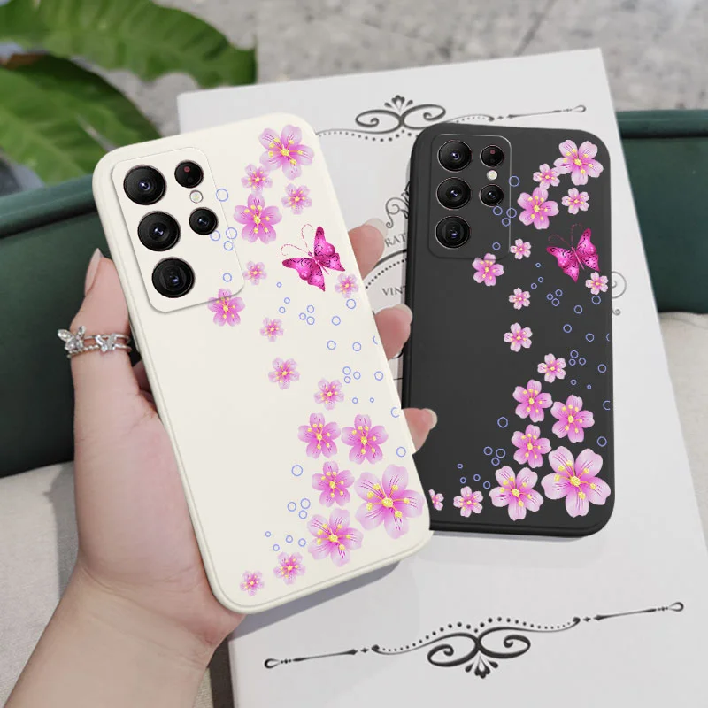 Butterfly In Bloom Silicone Phone Case Cover