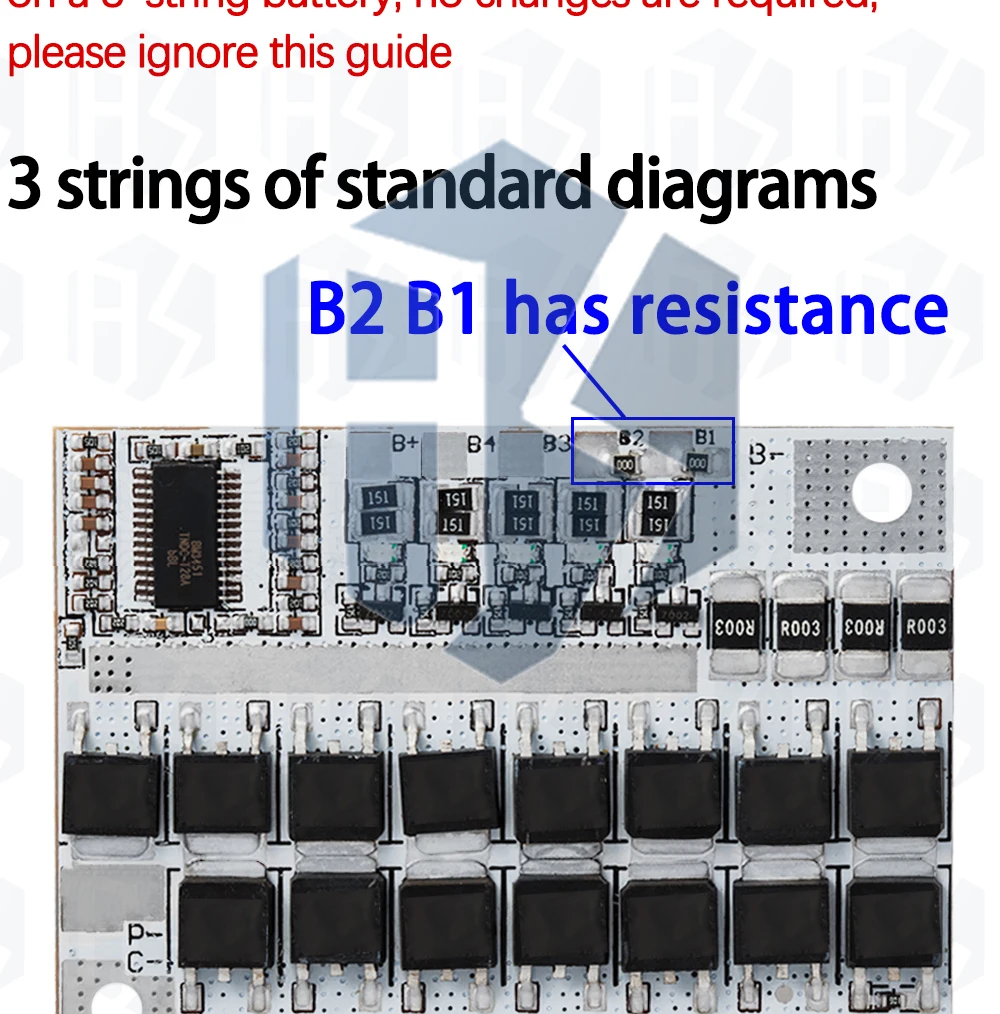 3S, 4S, 5S, BMS Ternäre LiFePO4 Lithium-Batterie-Schutzschaltung, Li-Polymer-Balancierladung, 12V, 16,8V, 21V, 3,7V, 100A – Detail 15