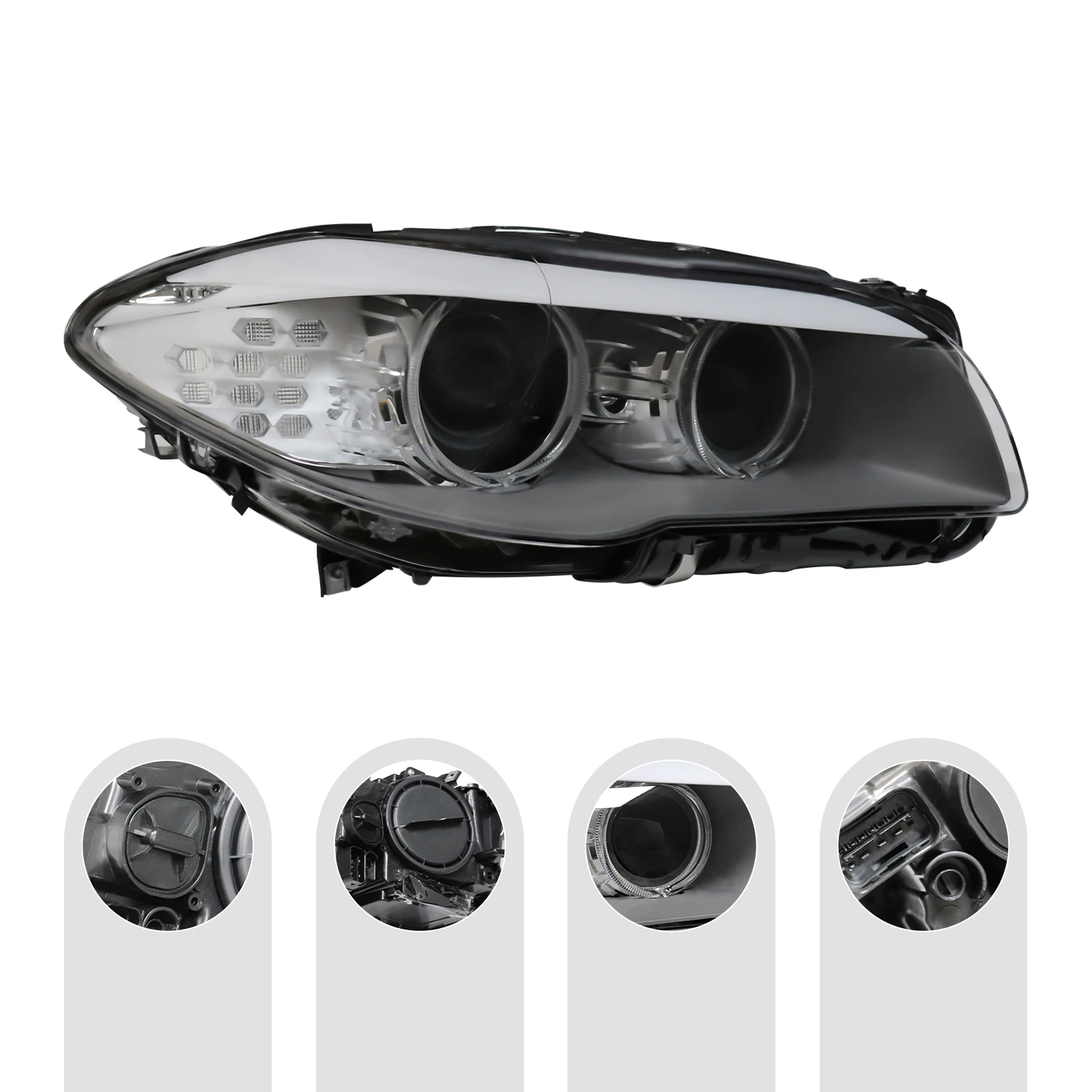 Xenon Headlights Pair For 2011-2013 BMW 5 series F10 550i 535i 528i Left/ Right / 1 pair (Left+Right) 63117203243 63117203244  6