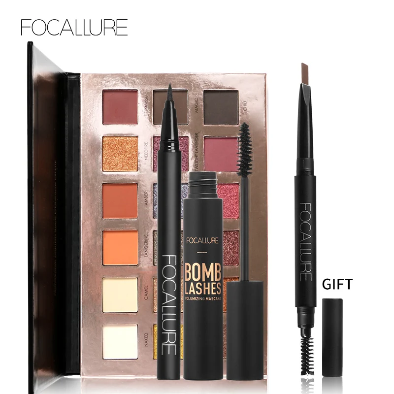FOCALLURE-Makeup-Set-with-Shimmer-Matte-18-Colors-Eyeshadow-Palette ...