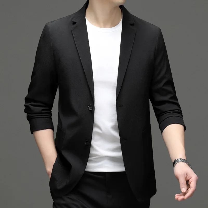 

10120-T- short-sleeved men's Customized suit summer new loose five-point sleeve Customized suit