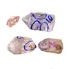 one piece Rough Natural Enhydro Quartz Point With Moving Water Bubbles 2