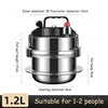 1.2L/1.6L Gas Induction Cooker Universal Mini Stainless Steel Pressure Cooker Pot Soup and Rice Multifunctional Household Stew P 2