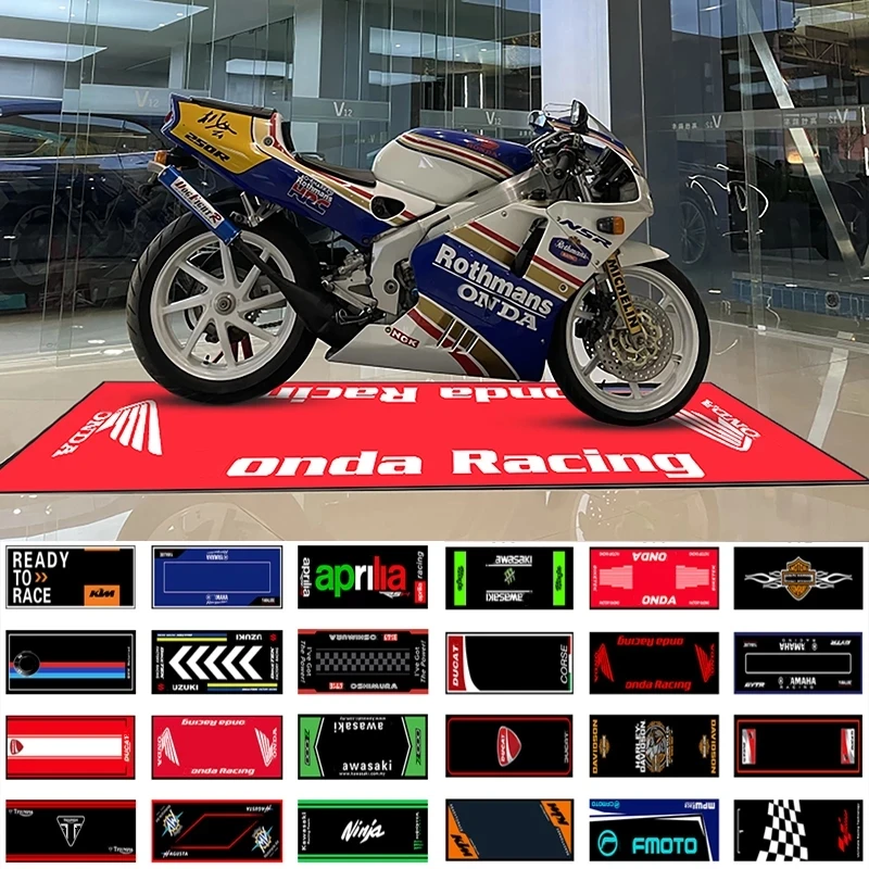 Motorcycle Mat Motorcycle Parking Mats Racing Display Carpet For Honda