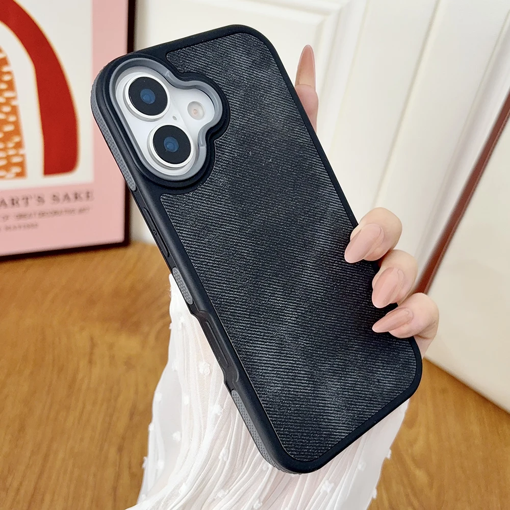 Luxury Retro Leather Texture Shockproof Soft Matte Phone Case Cover