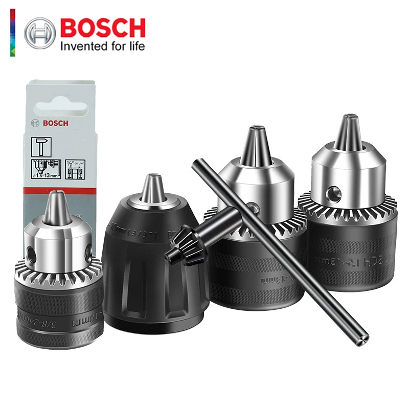 BOSCH original hand drill chuck 1.0-10mm plastic self-locking quick chuck 3/8 aperture 10mm Chuck power tool accessories