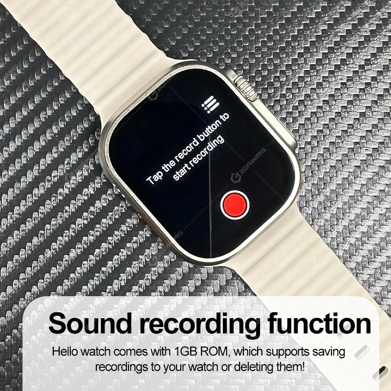  ð  Ʈ ġ H11 Ʈ ׷̵ 49mm ħ NFC Smartwatch 1GB ROM    ȵ̵ IOS 2023