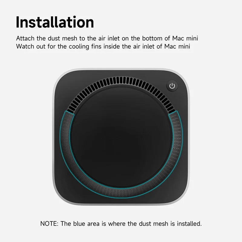 Computer Fan Dust Filter Cooling Fan Grill Computer Fan Grill Hagibis Dust Mesh Filter for Mac mini M4/M4 Pro Dustproof Cover Net 4PCS Cooler Fan Dust Filter Computer Mesh PVC Cover