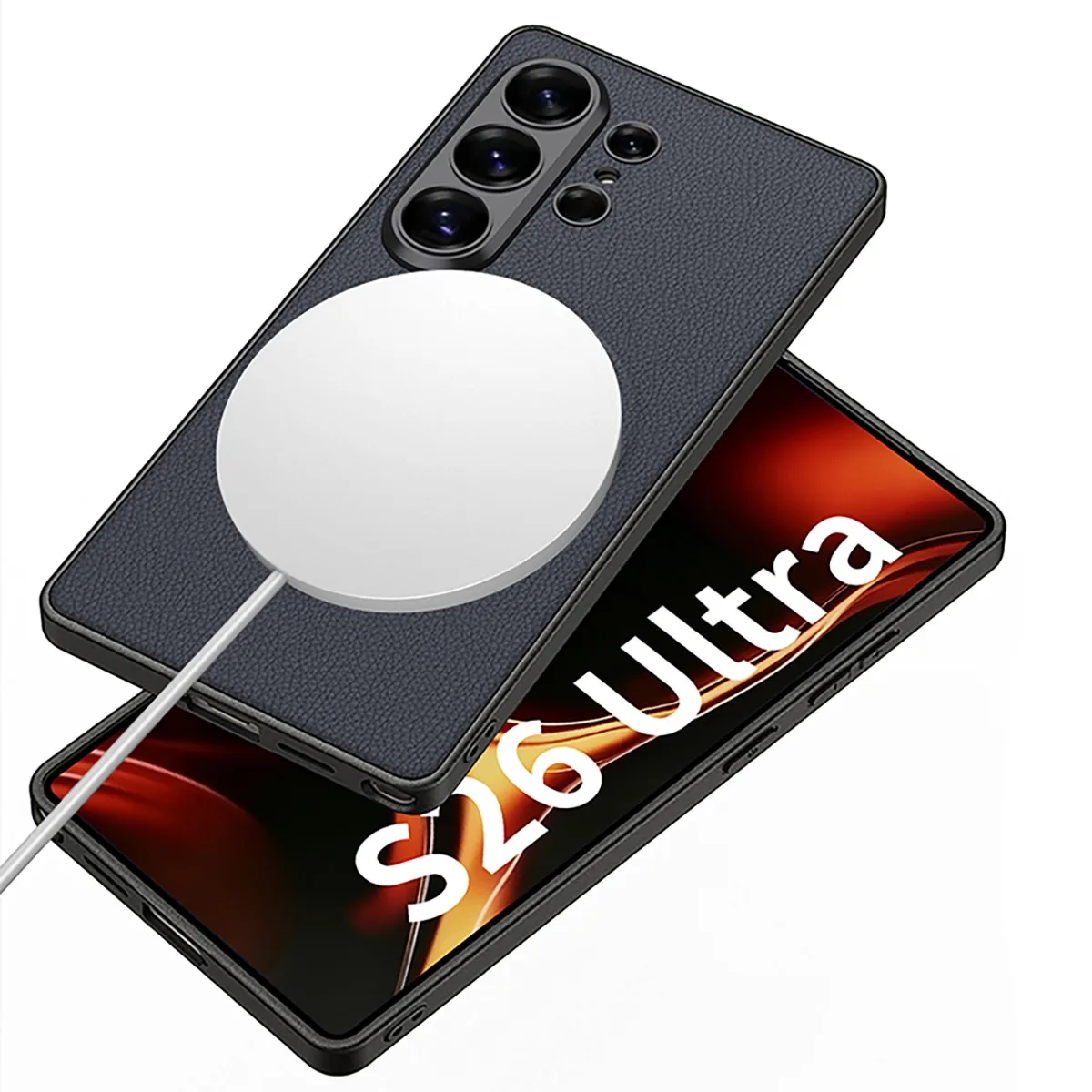 Leather Phone Case with MagSafe Compatibility - Premium Protective Cover for Ultra Wireless Charging