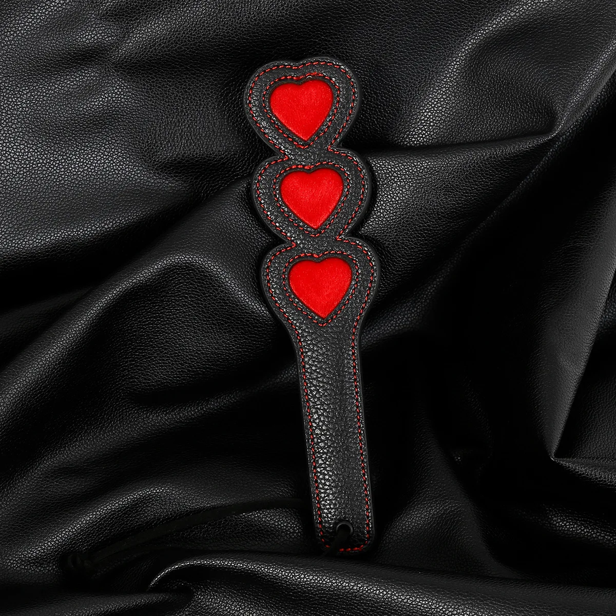 New Heart Shaped Leather Whip Beat Spanking Paddle Slave Spanker  