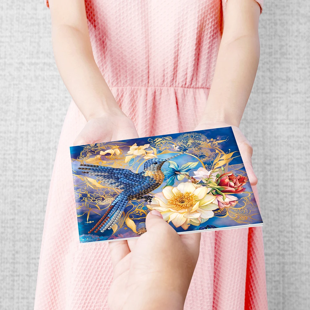 DIY Diamond Greeting Cards with 5D Drill and Shaped Designs