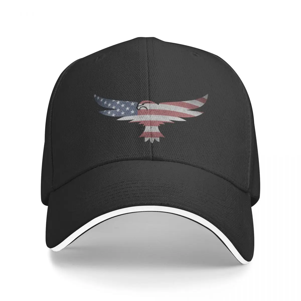 

US Flag Eagle Silhouette Baseball Cap Gentleman Hat Golf Wear Men Luxury Brand Women's