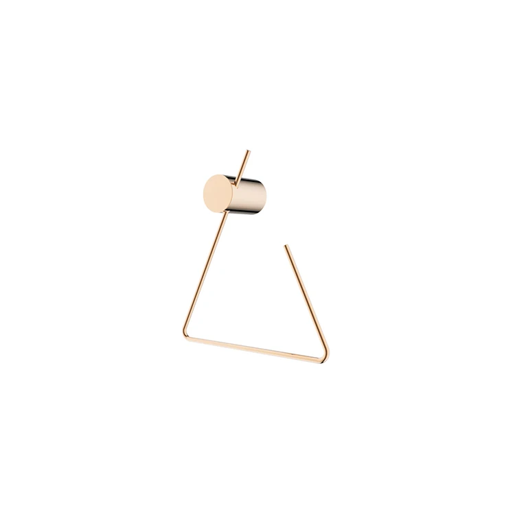 

Gold wall bathroom hardware towel ring